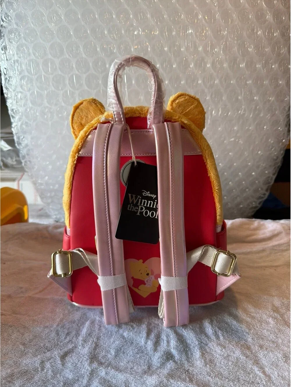 Loungefly Winnie The Pooh & Piglet Love Letter Cosplay Backpack NWT